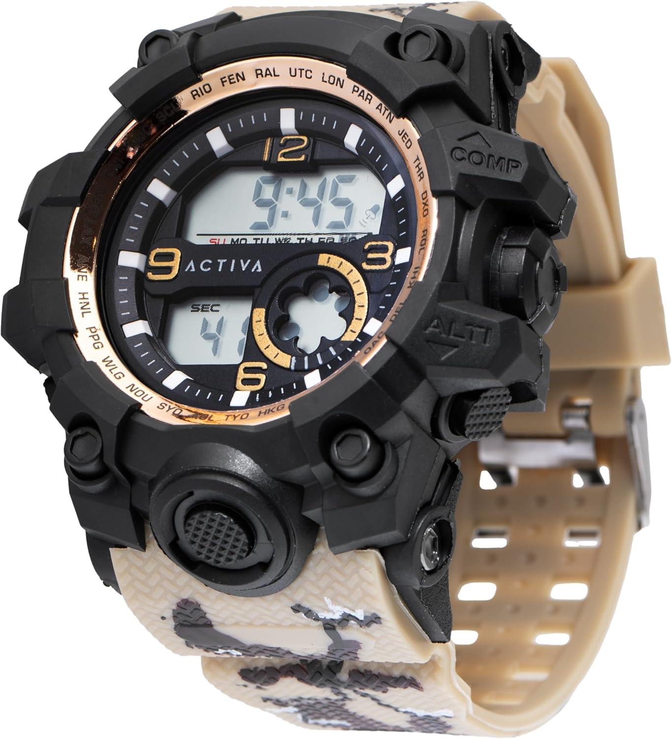 image:imageInvicta Activa Digital Mens Quartz Watch 54mmTan