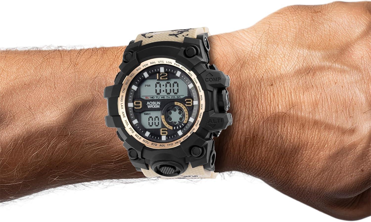 image:imageInvicta Activa Digital Mens Quartz Watch 54mmTan