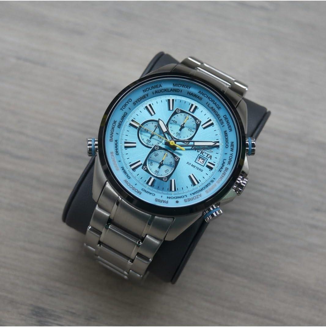 image:imageInvicta Aviator Men 50mm QuartzLight Blue