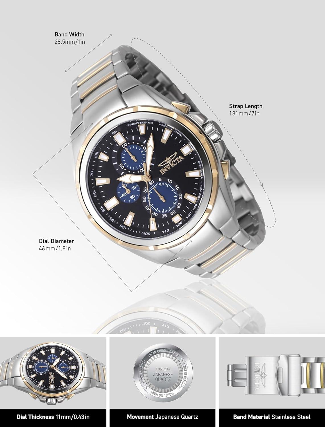 image:imageInvicta Aviator Men 50mm QuartzSilver
