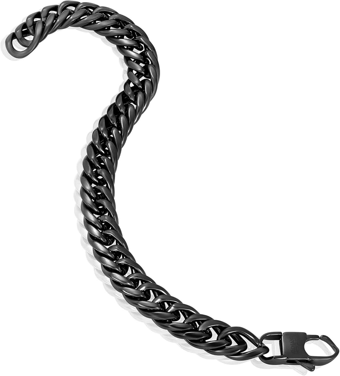image:imageInvicta Bracelet for Men Stainless Steel Curb Link Chain Jewelry 85mm115mm 859Black