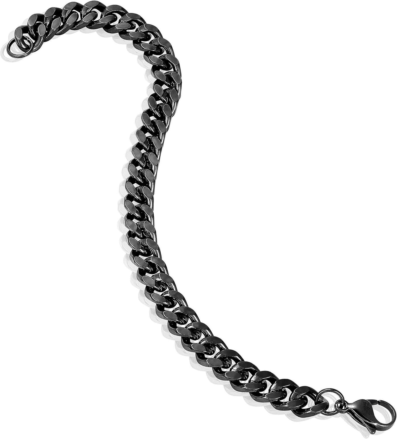 image:imageInvicta Bracelet for Men Stainless Steel Curb Link Chain Jewelry 85mm115mm 859Black