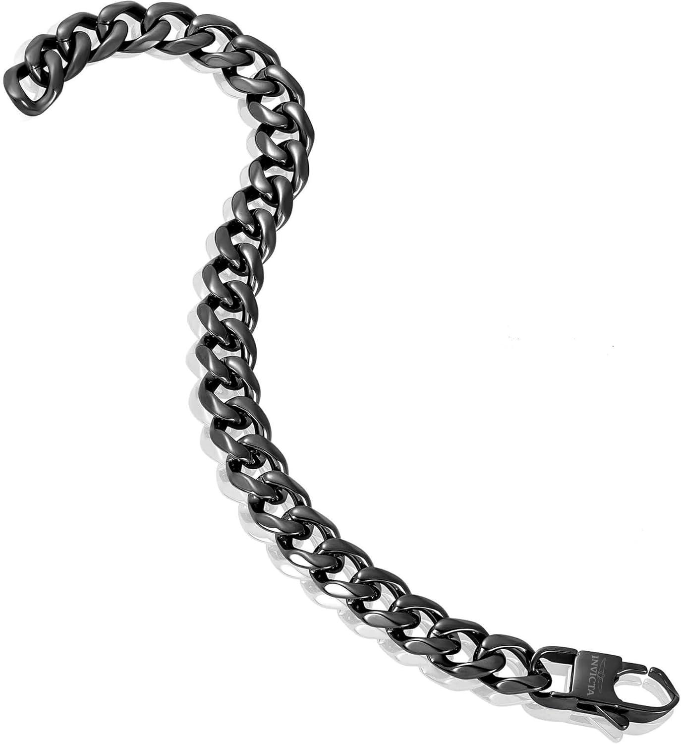 image:imageInvicta Bracelet for Men Stainless Steel Curb Link Chain Jewelry 85mm115mm 859Black