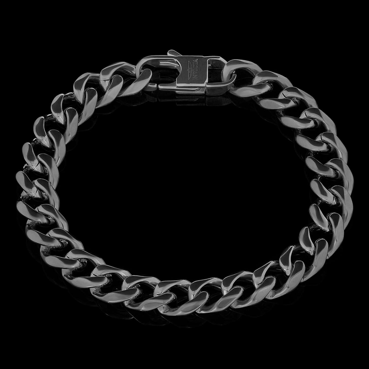 image:imageInvicta Bracelet for Men Stainless Steel Curb Link Chain Jewelry 85mm115mm 859Black