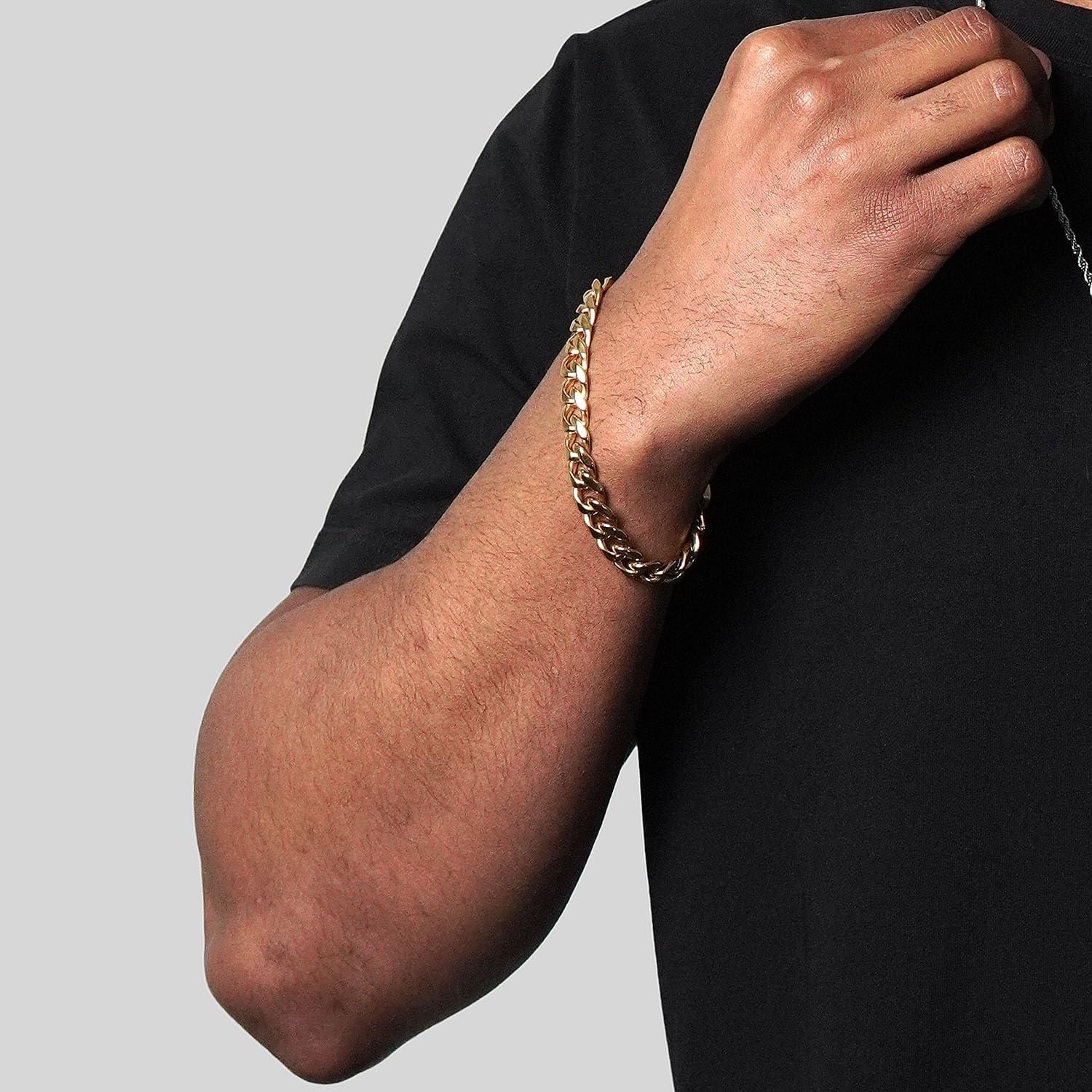 image:imageInvicta Bracelet for Men Stainless Steel Curb Link Chain Jewelry 85mm115mm 859Gold