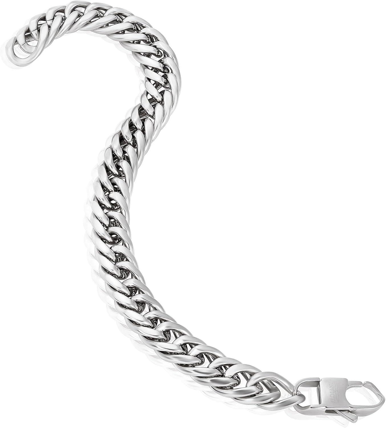 image:imageInvicta Bracelet for Men Stainless Steel Curb Link Chain Jewelry 85mm115mm 859Silver