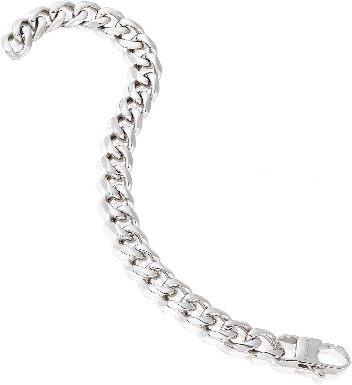 image:imageInvicta Bracelet for Men Stainless Steel Curb Link Chain Jewelry 85mm115mm 859Silver