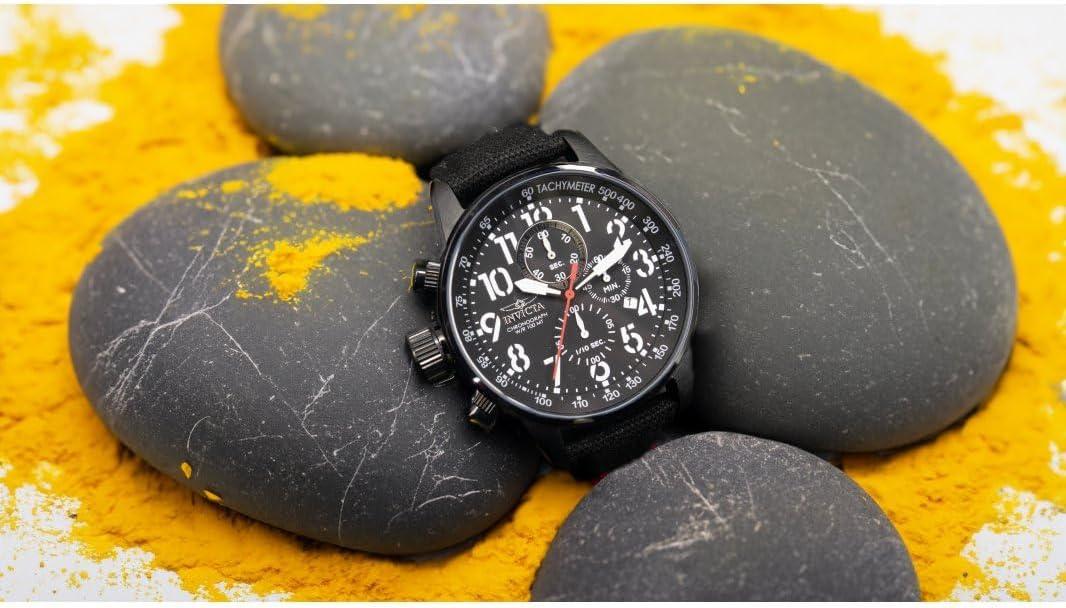 image:imageInvicta IForce Stainless Steel Mens Quartz Watch 46mmBlack