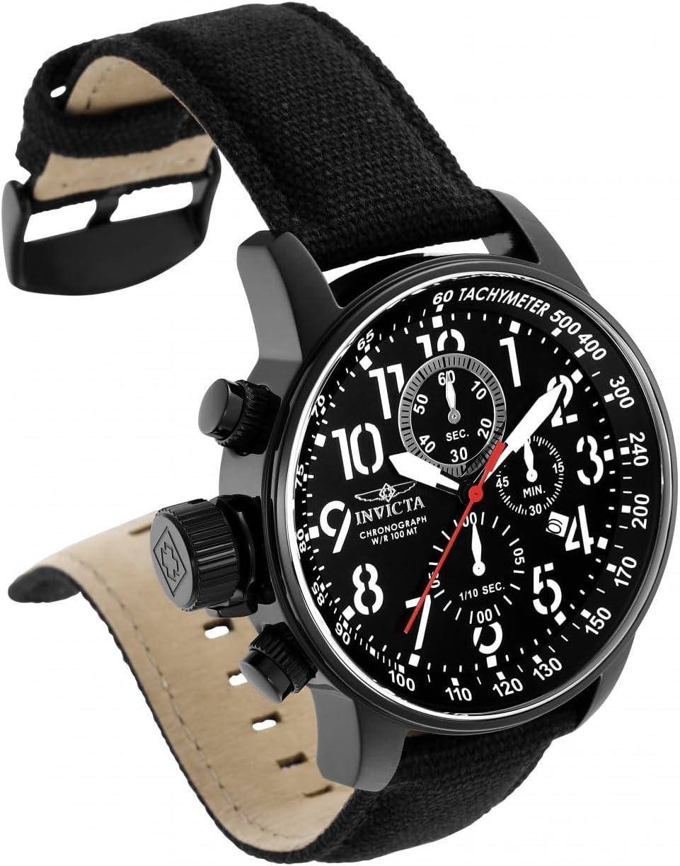 image:imageInvicta IForce Stainless Steel Mens Quartz Watch 46mmBlack