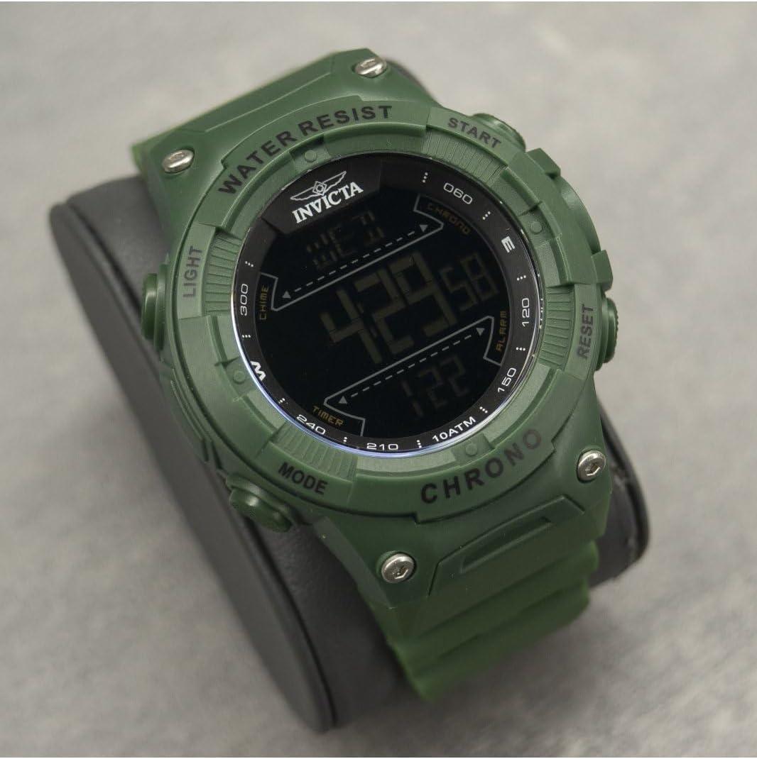 image:imageInvicta Invicta Racing Men 52mm Plastic Green Black dial Electronic Digital
