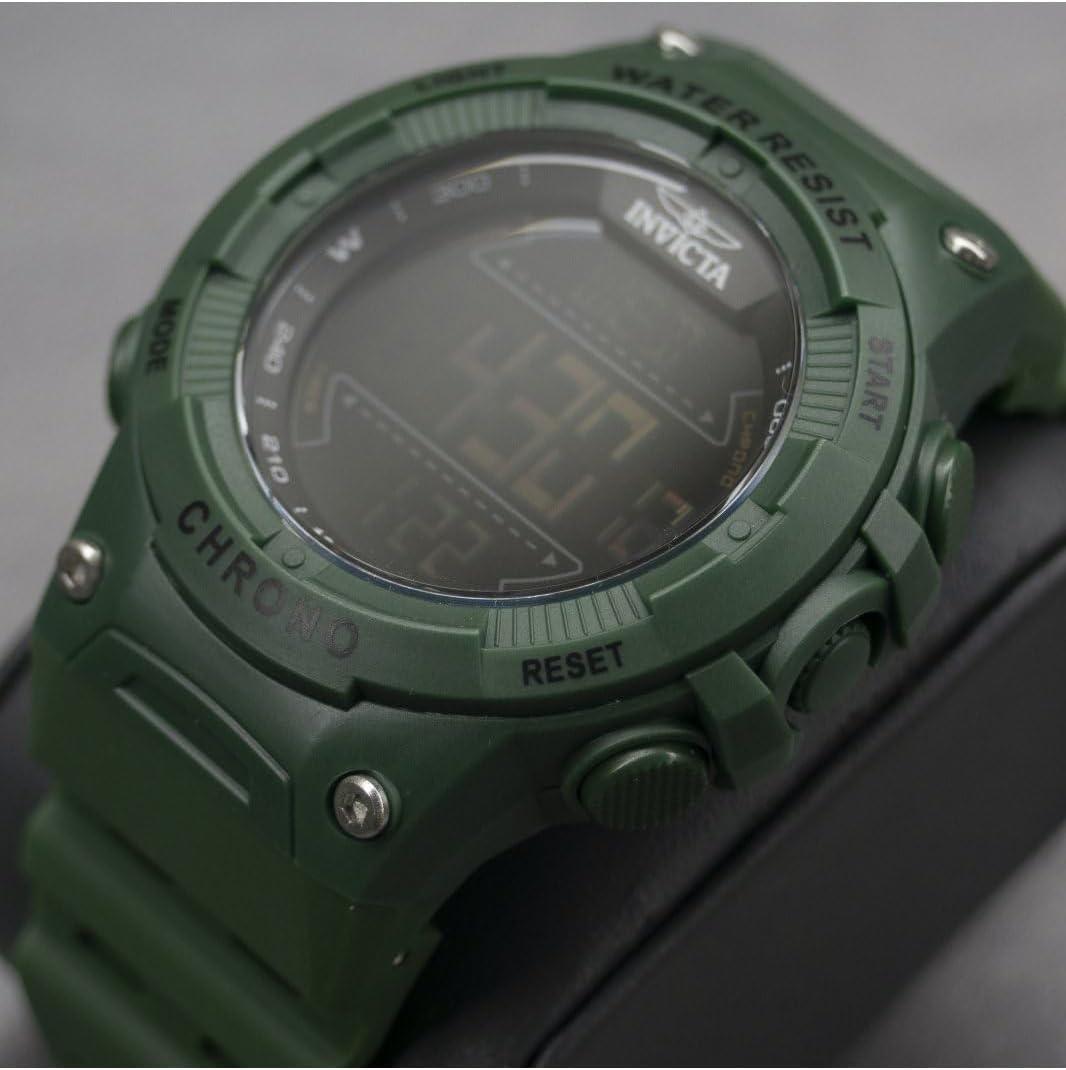 image:imageInvicta Invicta Racing Men 52mm Plastic Green Black dial Electronic Digital