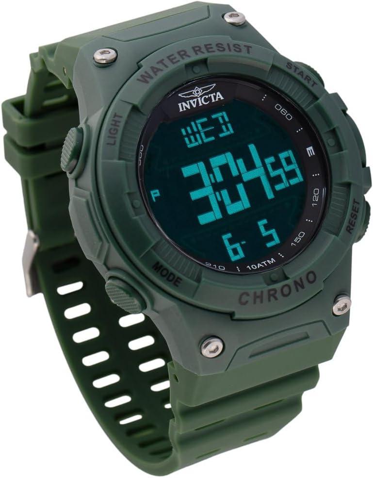 image:imageInvicta Invicta Racing Men 52mm Plastic Green Black dial Electronic Digital