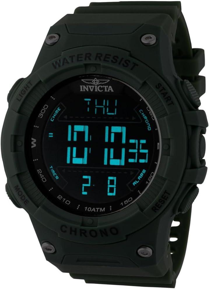 image:imageInvicta Invicta Racing Men 52mm Plastic Green Black dial Electronic Digital
