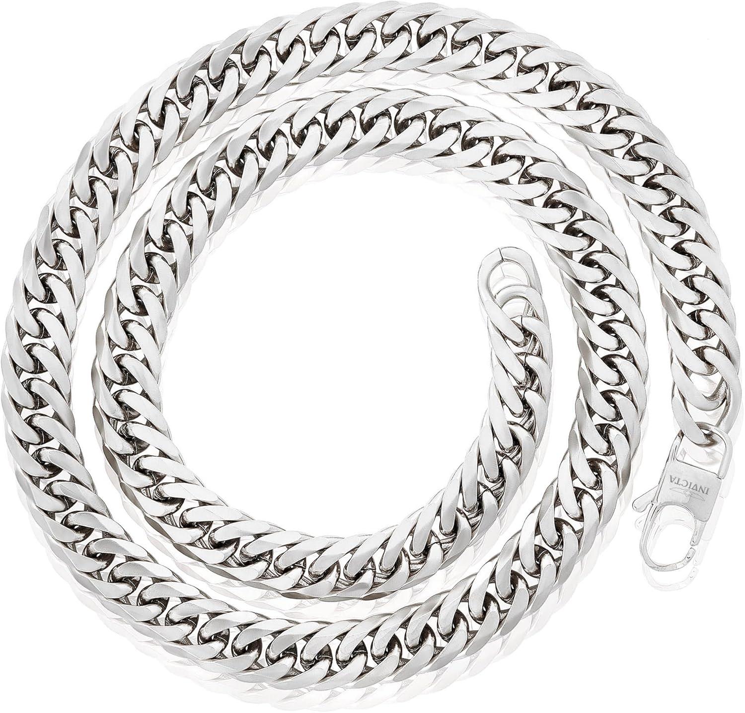 image:imageInvicta Jewelry Mens Curb Chain Stainless Steel Necklace 6mm115mm 24Silver