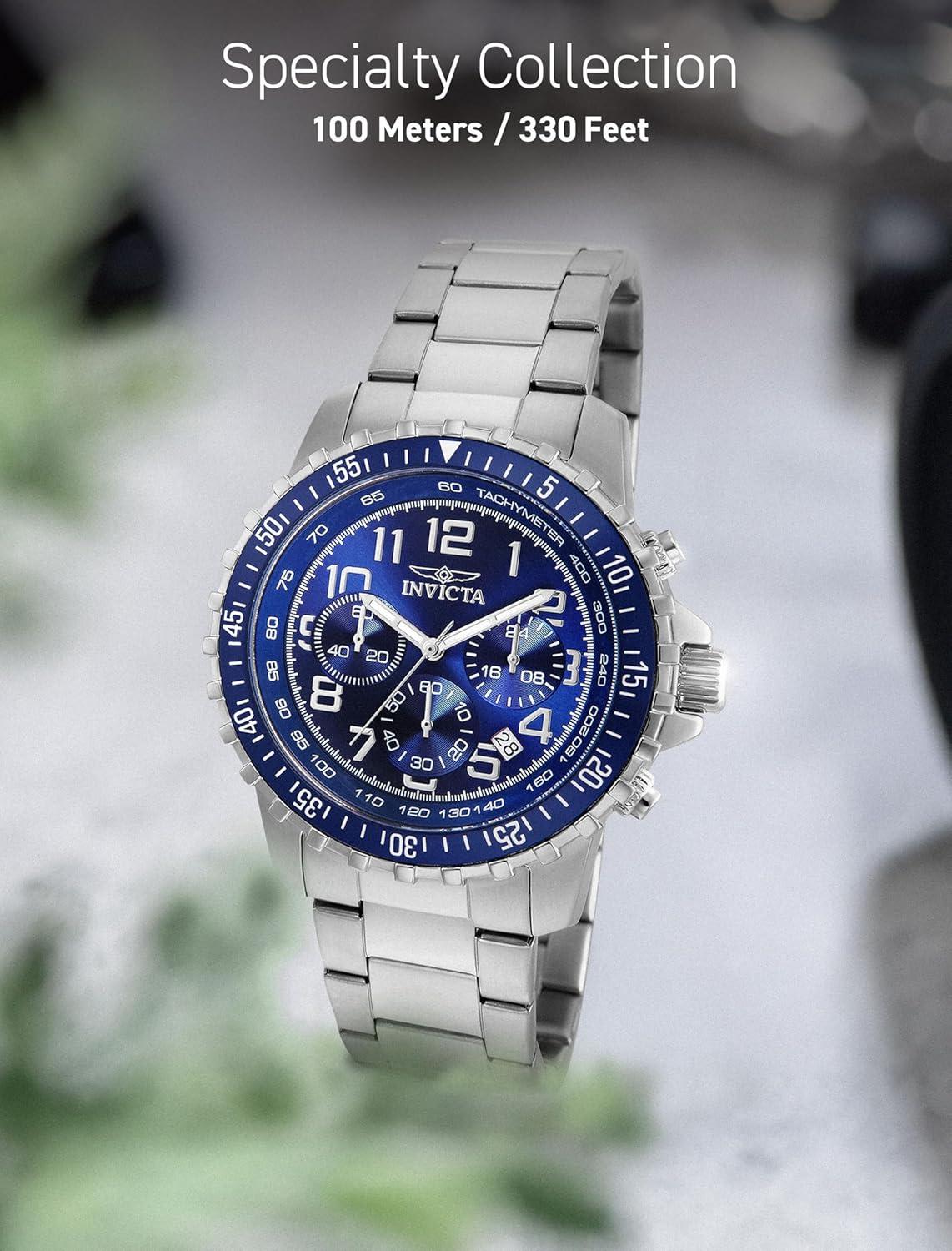 image:imageInvicta Mens 1326 Invicta II Chronograph Black Dial TwoTone Stainless Steel Watch6621