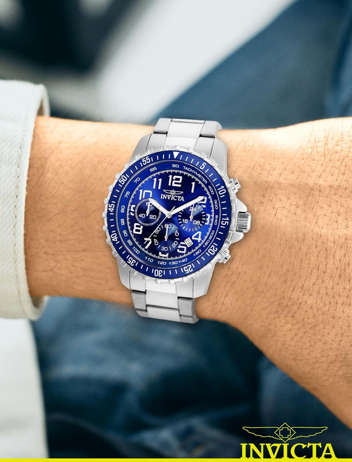 image:imageInvicta Mens 1326 Invicta II Chronograph Black Dial TwoTone Stainless Steel Watch6621