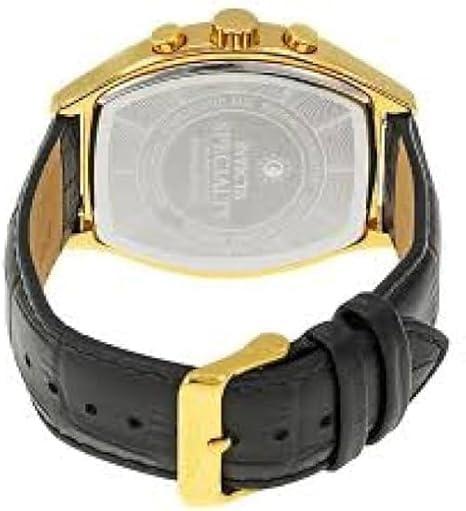 image:imageInvicta Mens 14330 Specialty Tonneau Watch with 3 Textured Leather Strap Set