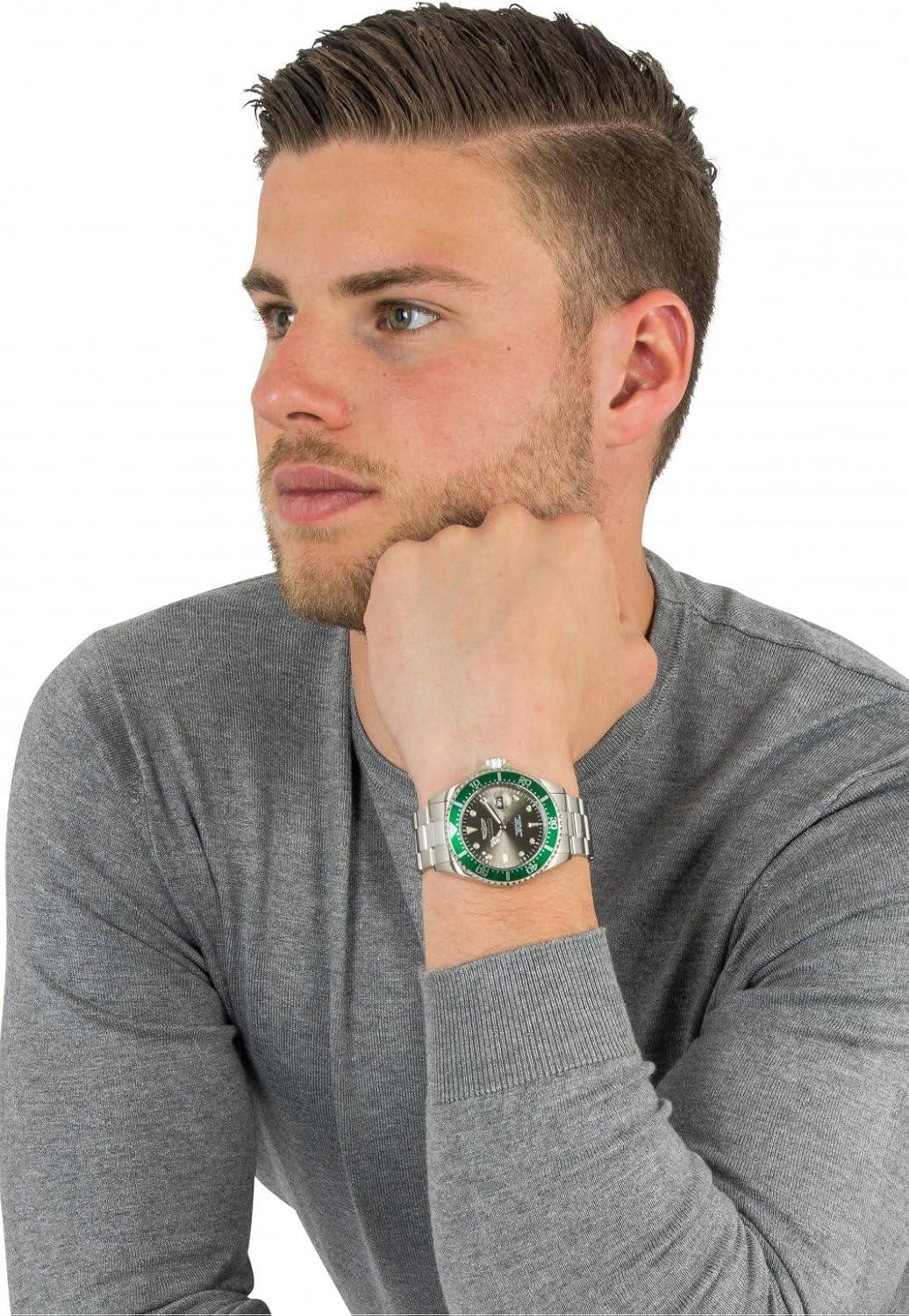 image:imageInvicta Mens 22019 Pro Diver Analog Display Quartz Silver Watch22021