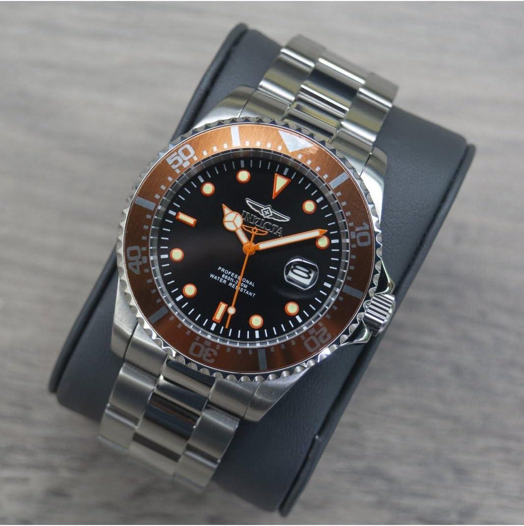 image:imageInvicta Mens 22019 Pro Diver Analog Display Quartz Silver Watch22022