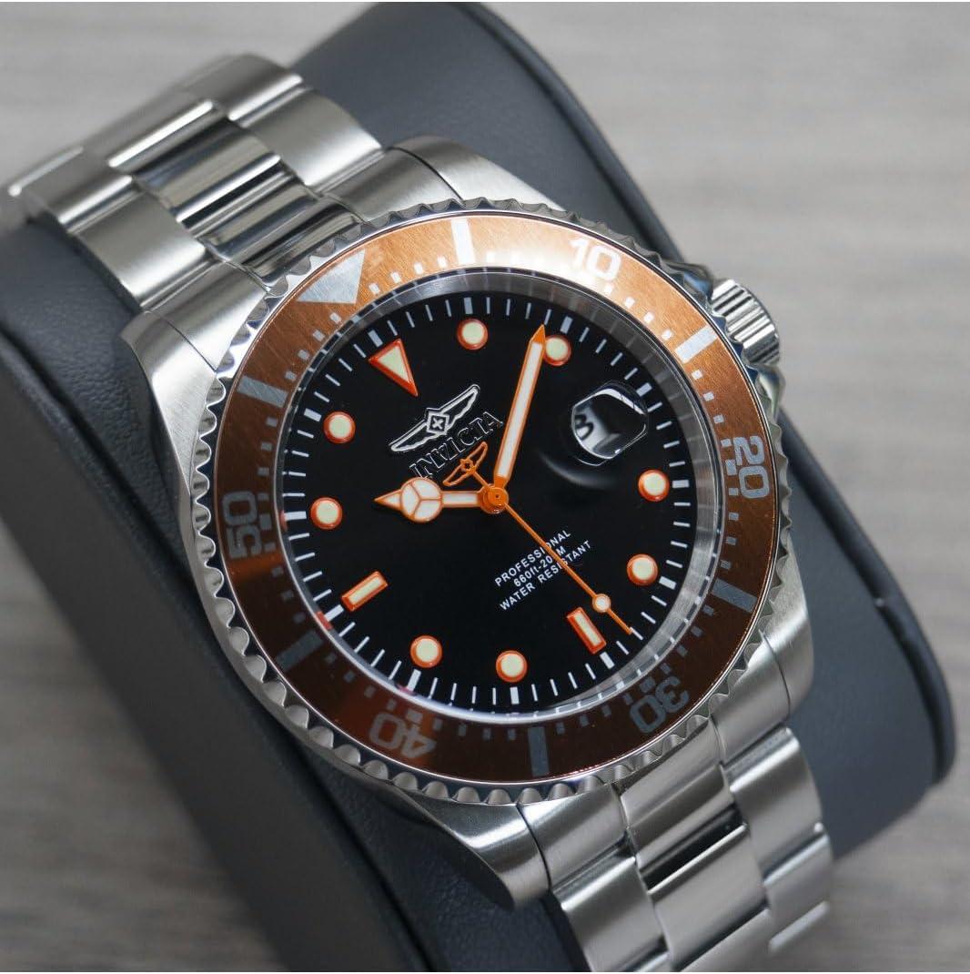 image:imageInvicta Mens 22019 Pro Diver Analog Display Quartz Silver Watch22022