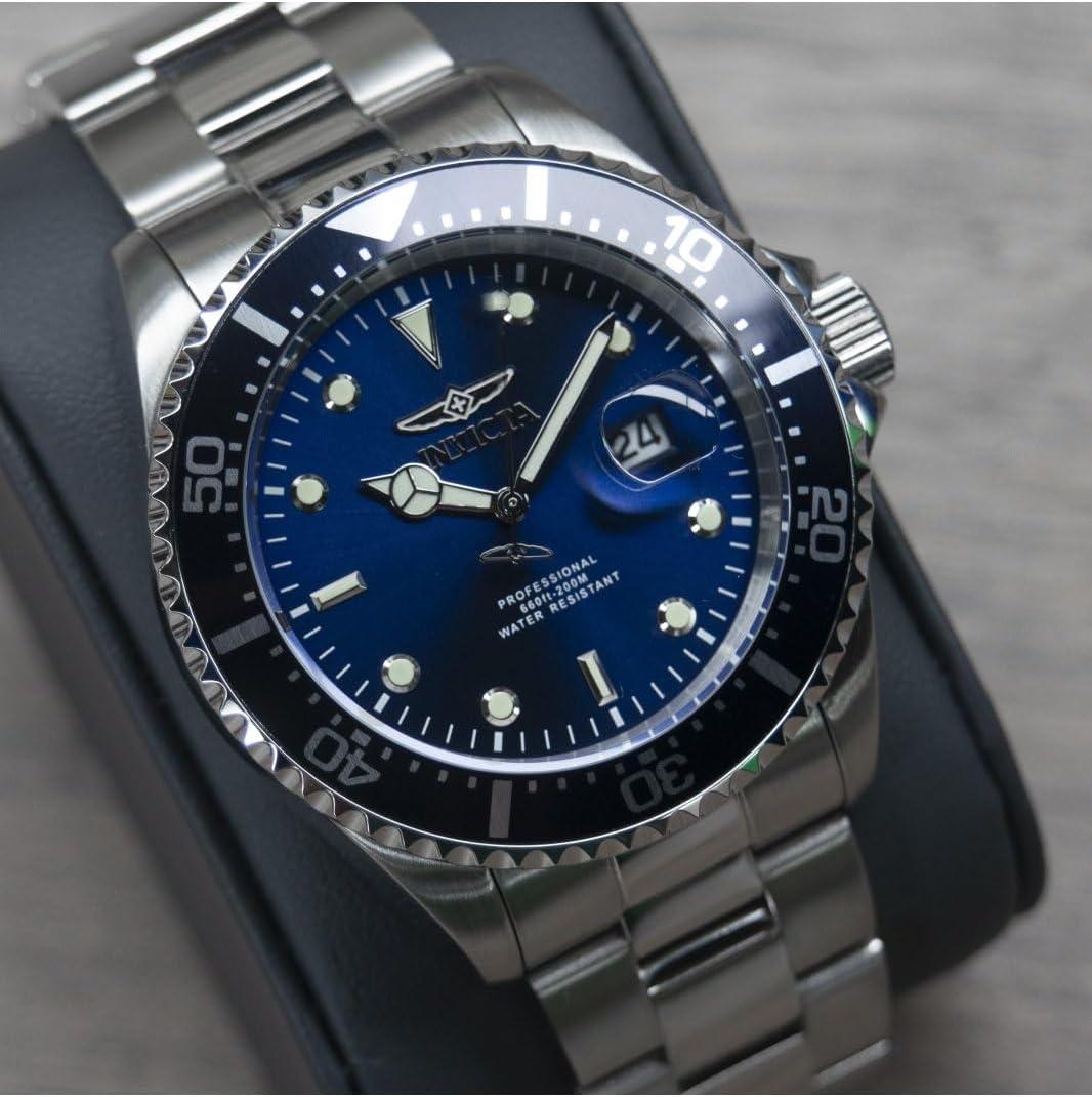 image:imageInvicta Mens 22019 Pro Diver Analog Display Quartz Silver Watch22054
