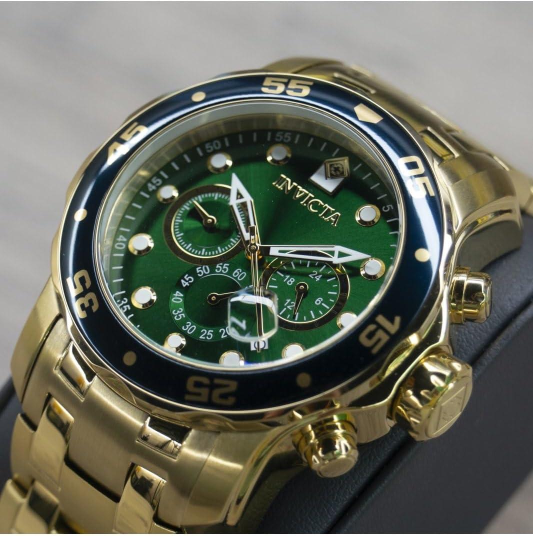 image:imageInvicta Mens Pro Diver Collection Chronograph WatchGold Green