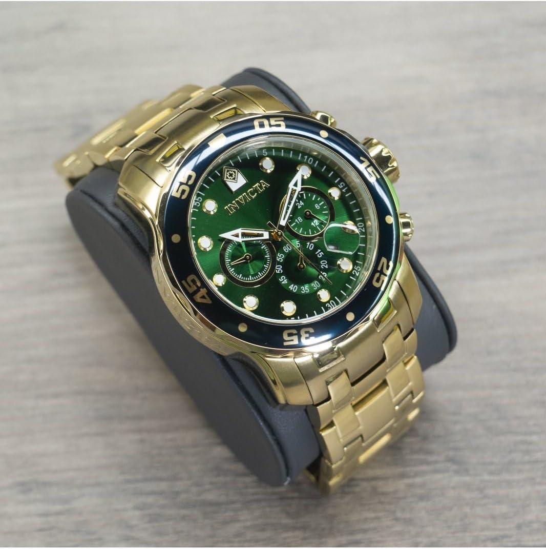 image:imageInvicta Mens Pro Diver Collection Chronograph WatchGold Green