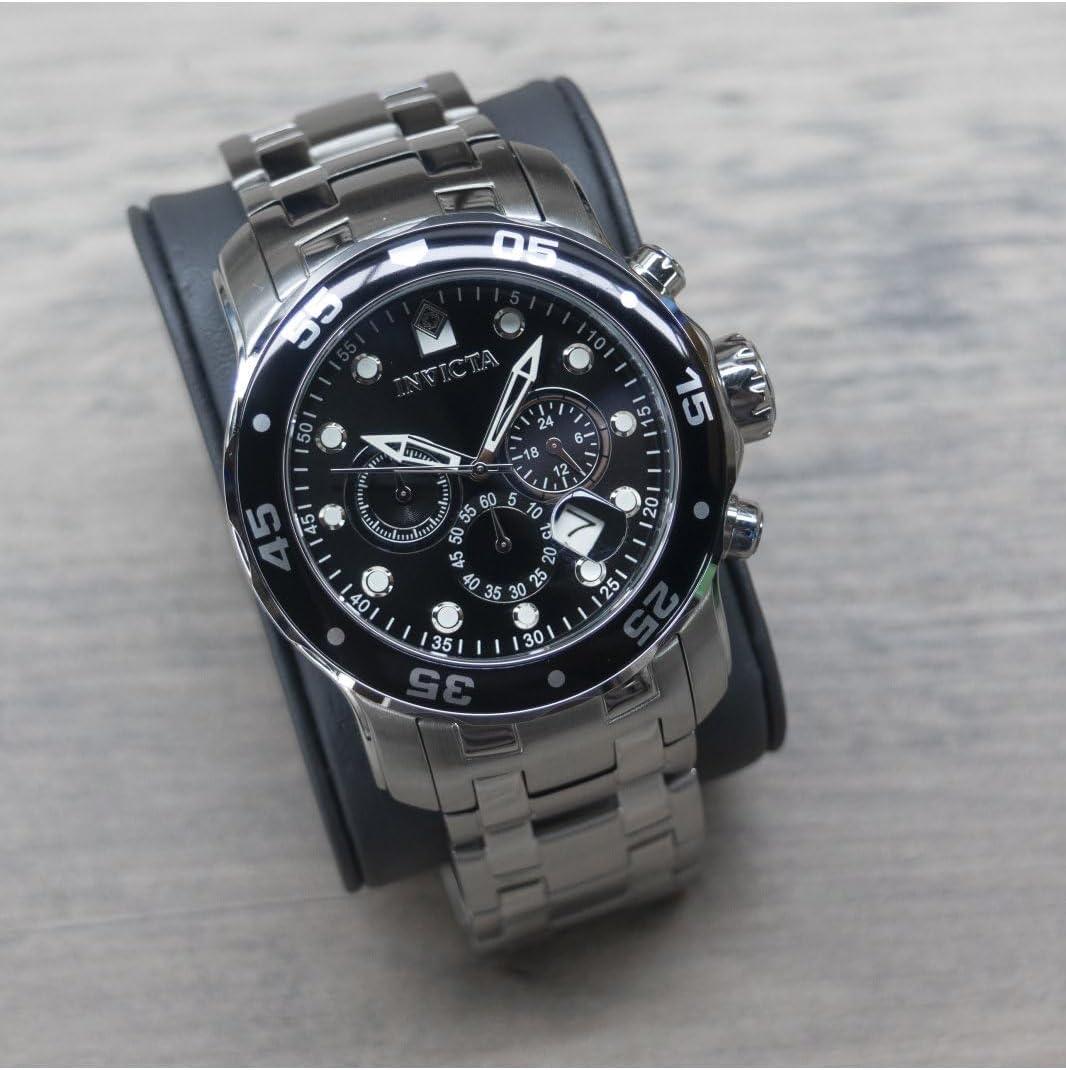 image:imageInvicta Mens Pro Diver Collection Chronograph WatchSilver Black