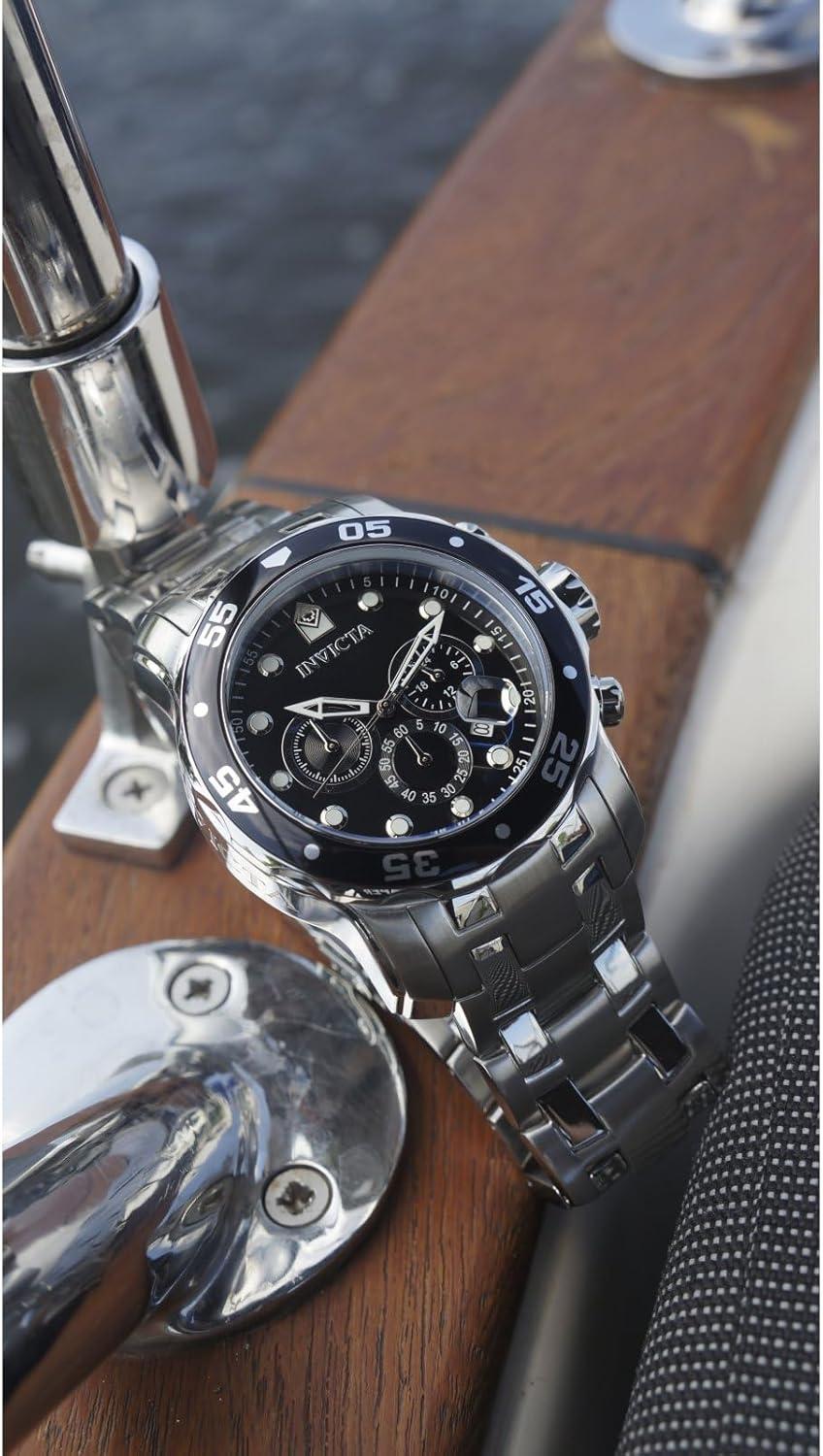image:imageInvicta Mens Pro Diver Collection Chronograph WatchSilver Black