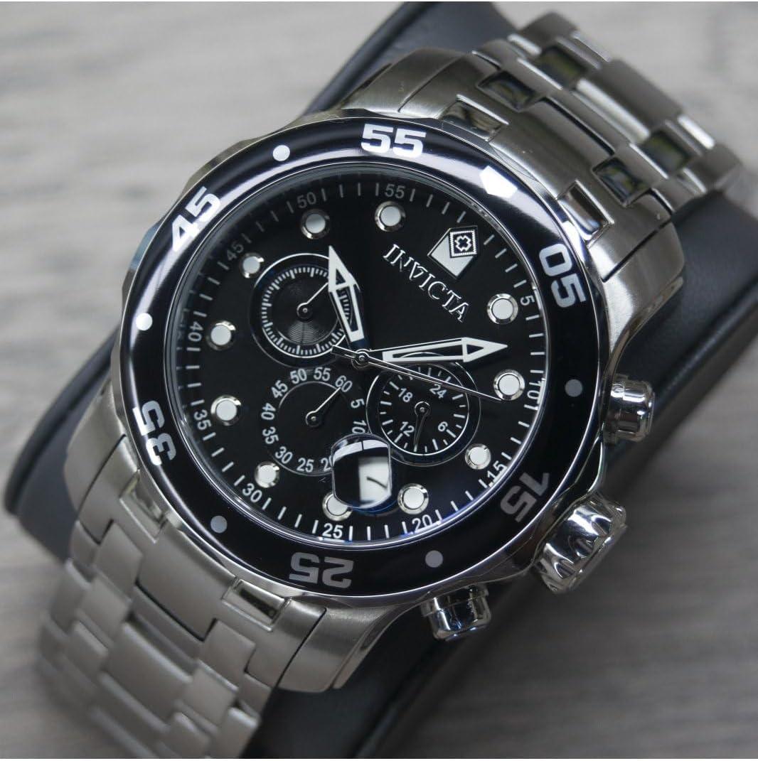 image:imageInvicta Mens Pro Diver Collection Chronograph WatchSilver Black