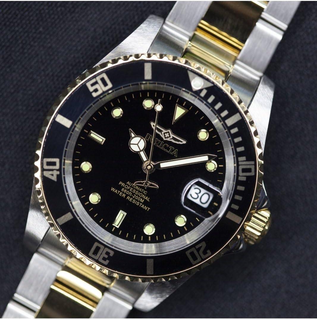 image:imageInvicta Mens Pro Diver Collection CoinEdge Automatic WatchTwo ToneBlack Model 8927OB