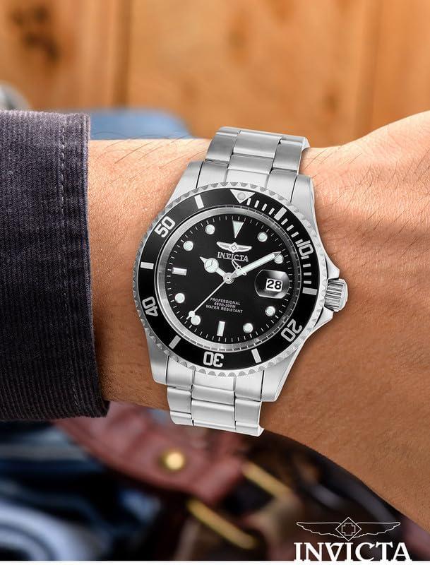 image:imageInvicta Mens Pro Diver Quartz Watch with Stainless Steel StrapBlack