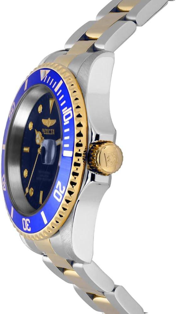 image:imageInvicta Mens Pro Diver Quartz Watch with Stainless Steel StrapTwotoneBlue