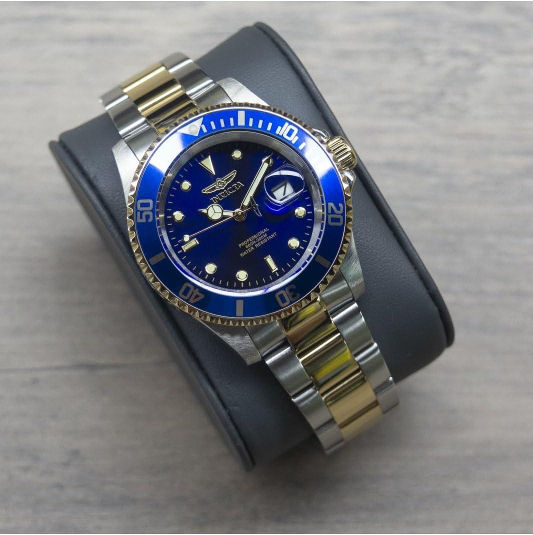 image:imageInvicta Mens Pro Diver Quartz Watch with Stainless Steel StrapTwotoneBlue