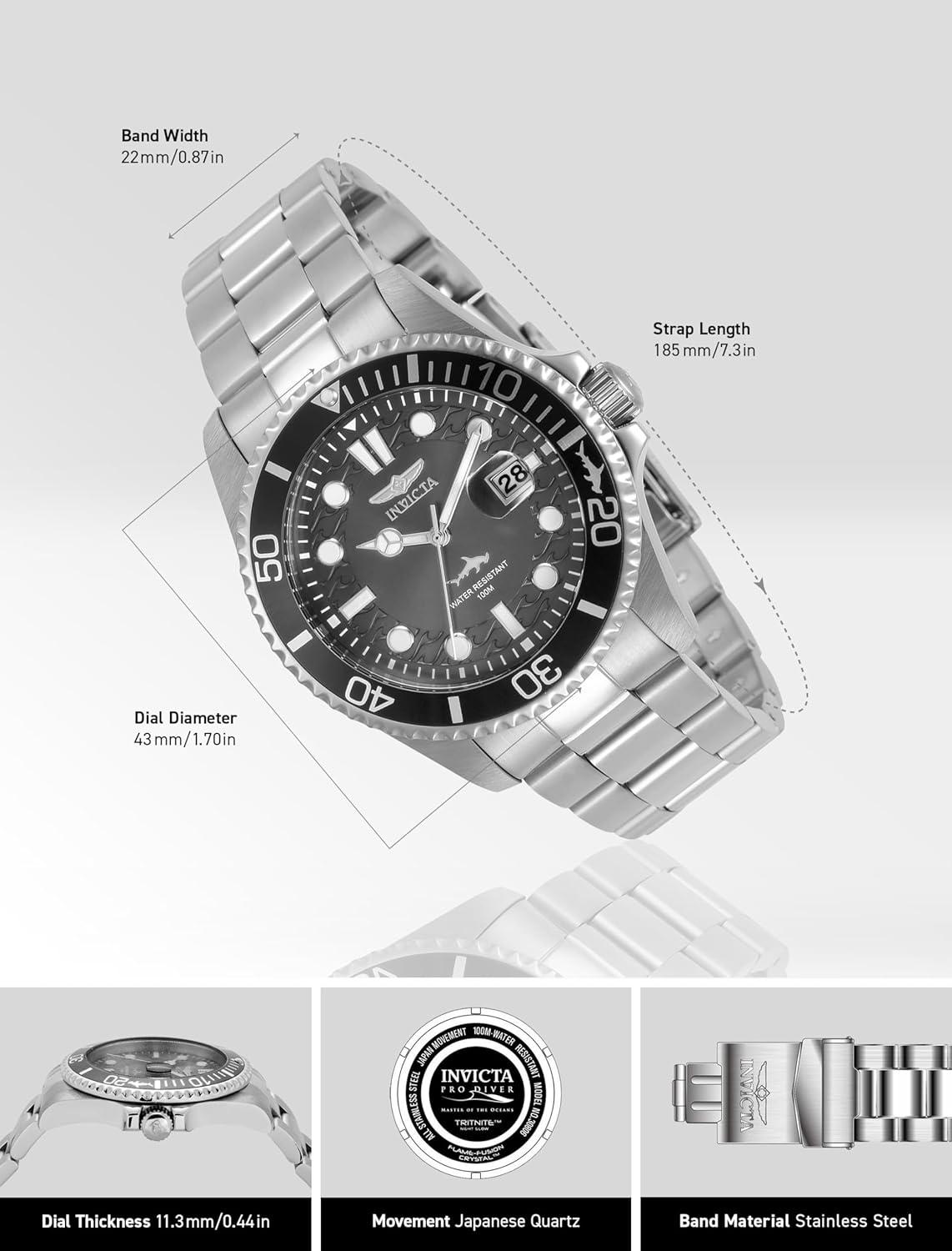 image:imageInvicta Mens Pro Diver Quartz Watch30806