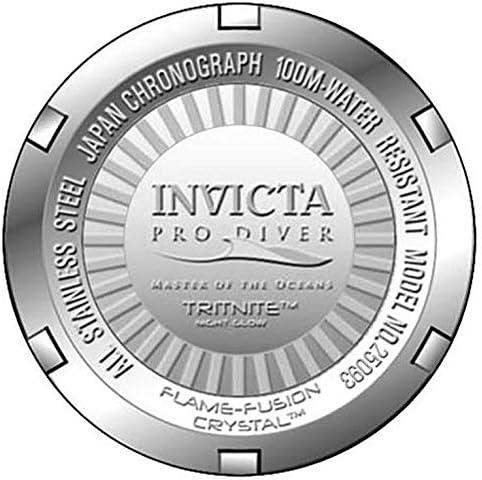 image:imageInvicta Mens Pro Diver Scuba Quartz Chronograph Carbon Fiber Bezel Abalone Dial Bracelet Watch 50mmTwo Tone