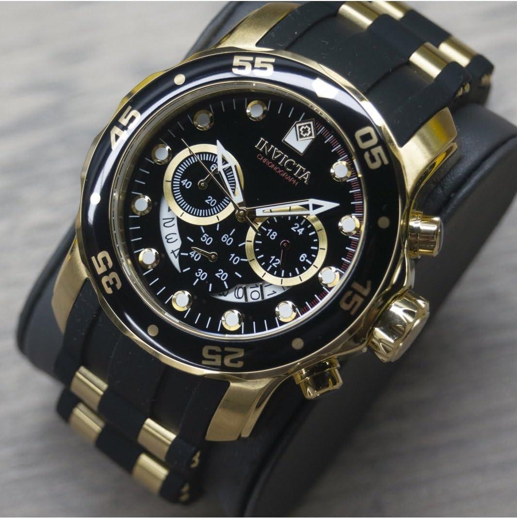 image:imageInvicta Mens Pro Diver Stainless Steel Quartz WatchBlackGold