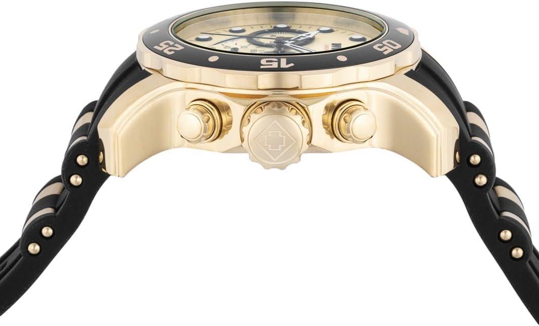 image:imageInvicta Mens Pro Diver Stainless Steel Quartz WatchBlackGold with Gold Dial