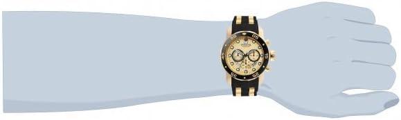 image:imageInvicta Mens Pro Diver Stainless Steel Quartz WatchBlackGold with Gold Dial