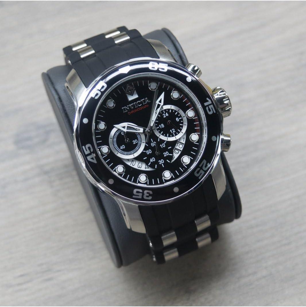image:imageInvicta Mens Pro Diver Stainless Steel Quartz WatchBlue DialBlack Polyurethane