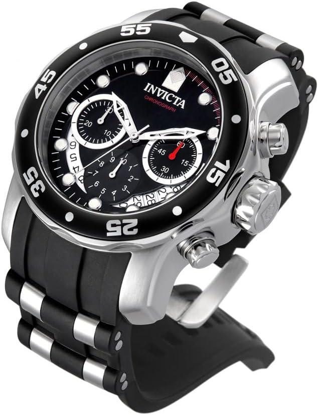 image:imageInvicta Mens Pro Diver Stainless Steel Quartz WatchBlue DialBlack Polyurethane