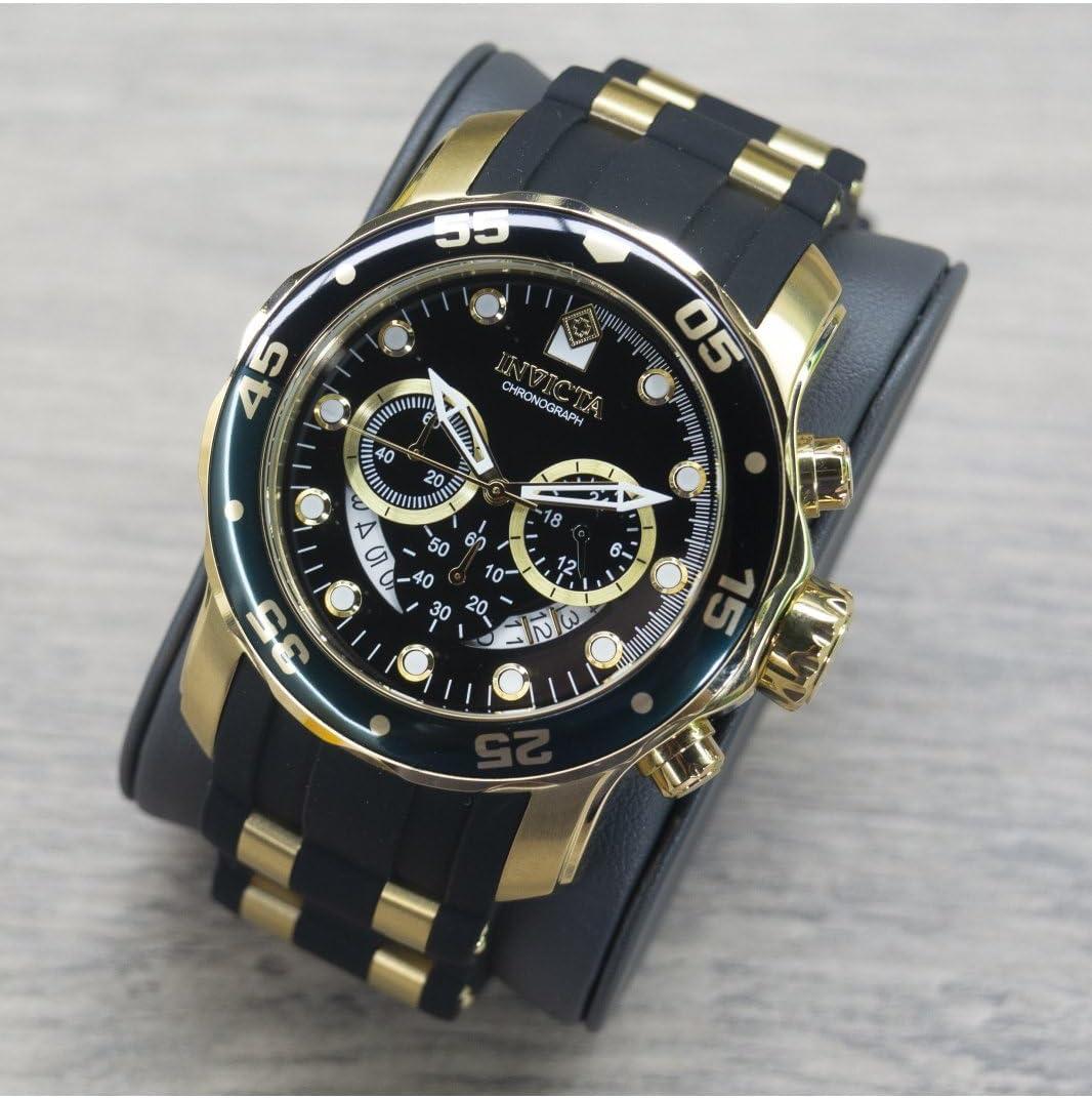 image:imageInvicta Mens Pro Diver Stainless Steel Quartz WatchGold with Black Dial