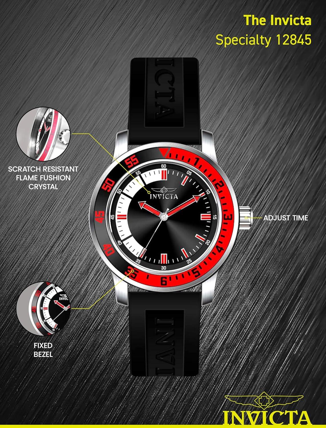 image:imageInvicta Mens Specialty Silicone Quartz Watch12845