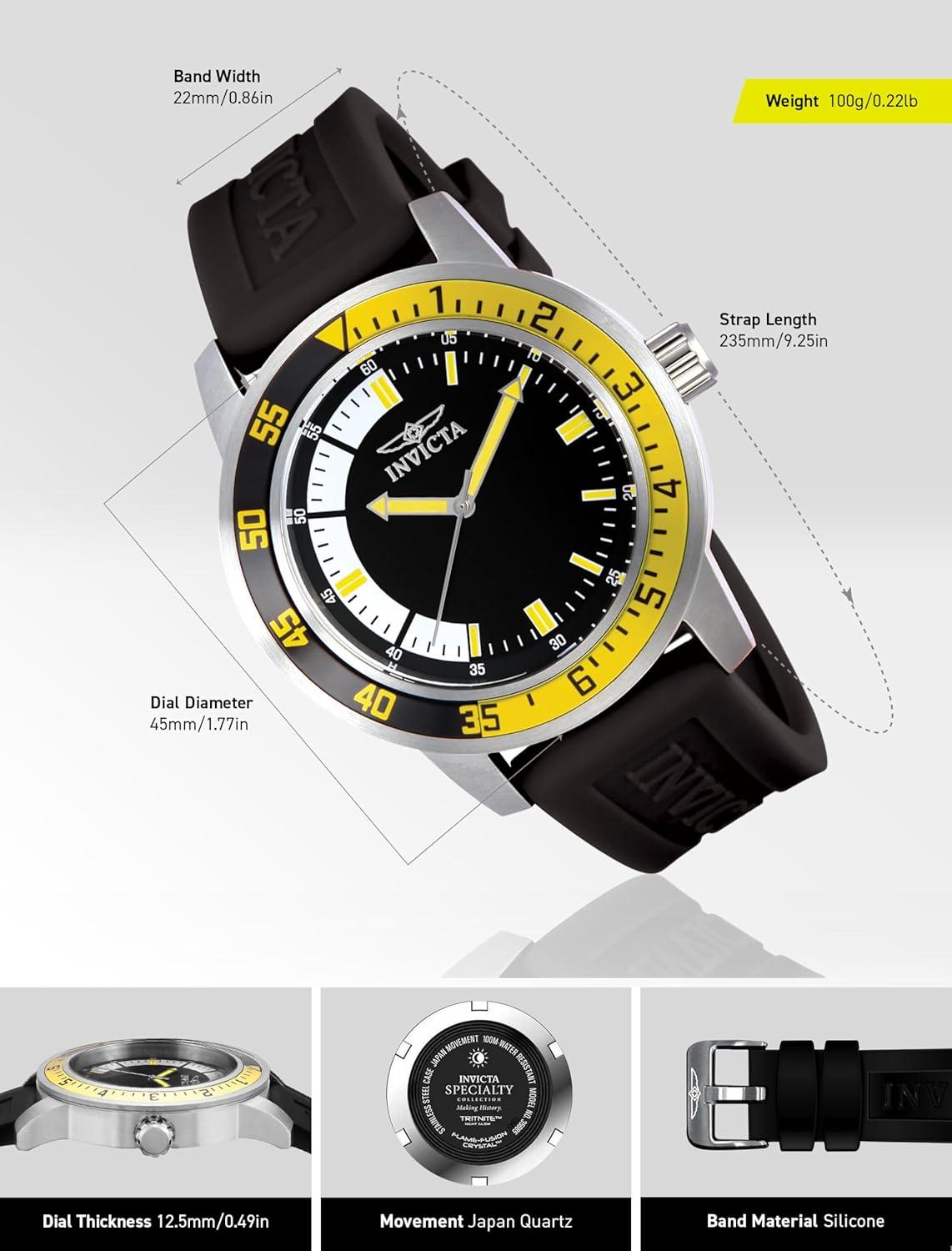 image:imageInvicta Mens Specialty Silicone Quartz Watch12846