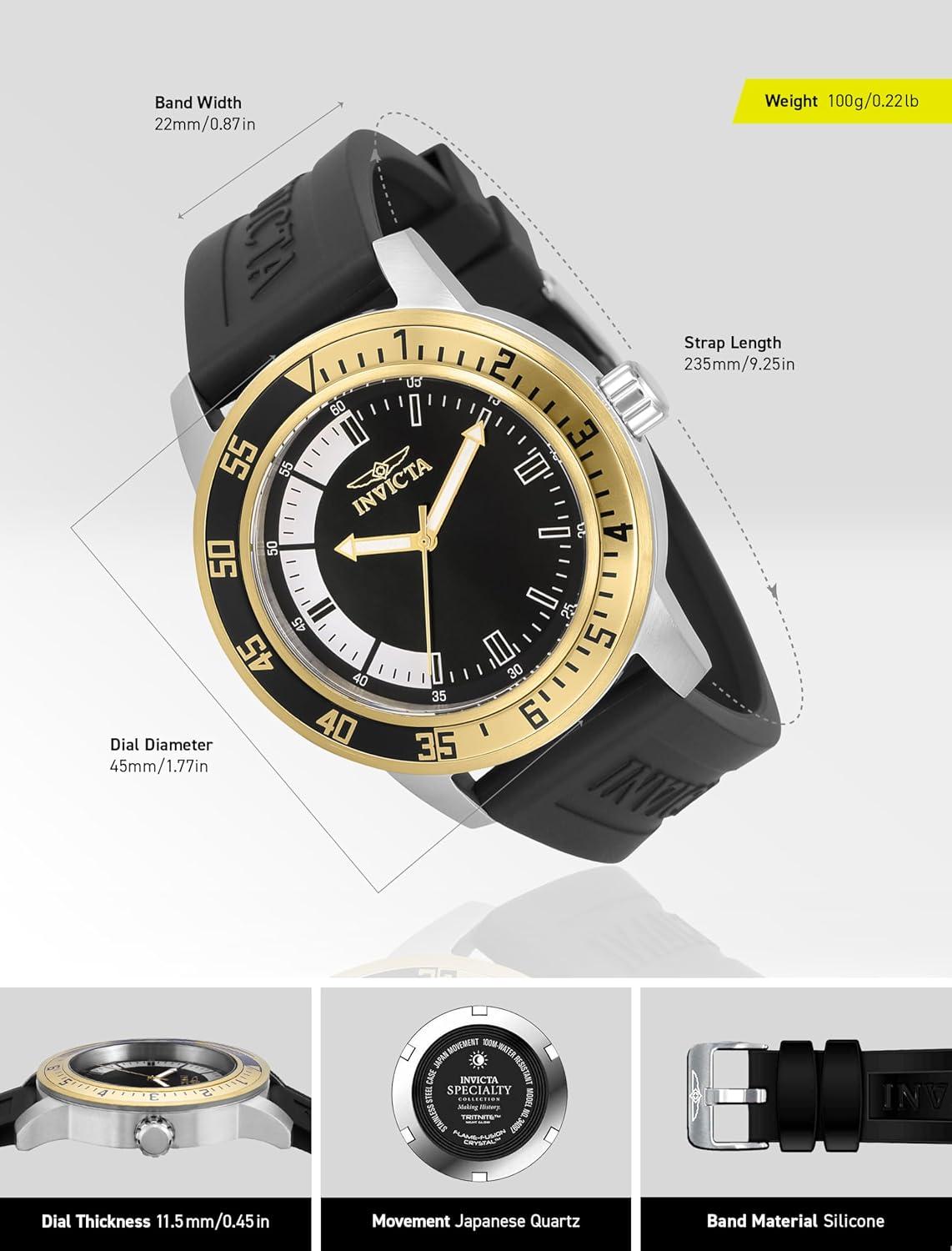 image:imageInvicta Mens Specialty Silicone Quartz Watch34097