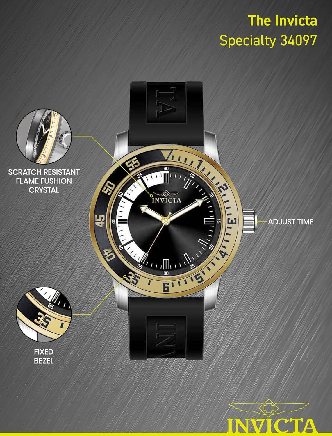 image:imageInvicta Mens Specialty Silicone Quartz Watch34097