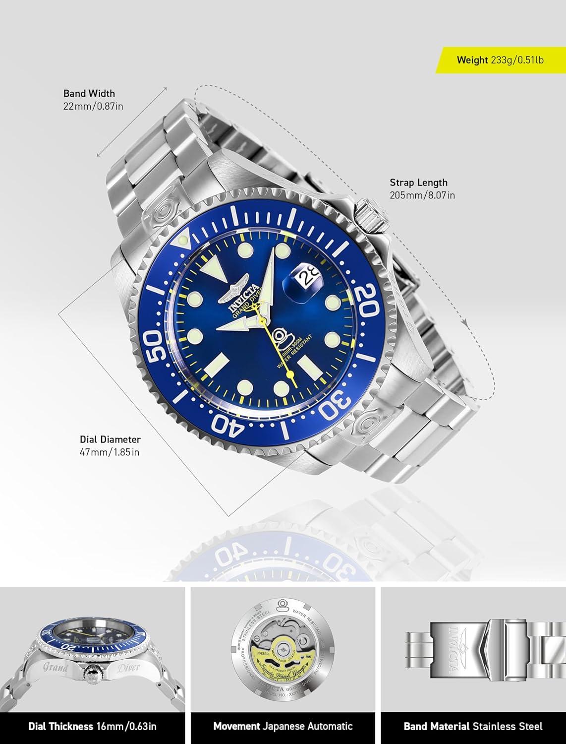 image:imageInvicta Mens amp Womens Pro Diver Automatic Watch27611
