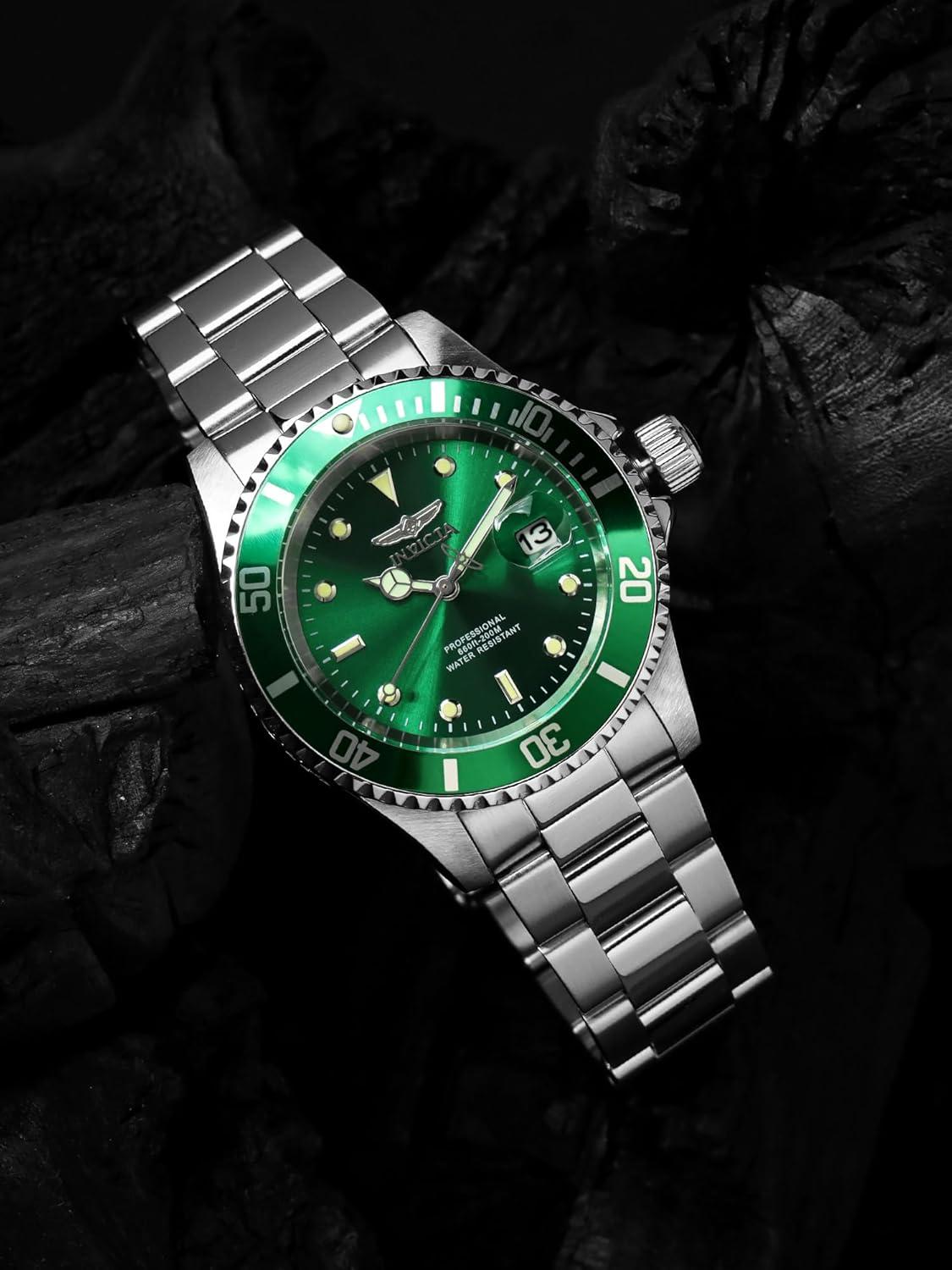 image:imageInvicta Pro Diver Men 40mm Stainless Steel Steel Green dial PC32 Quartz