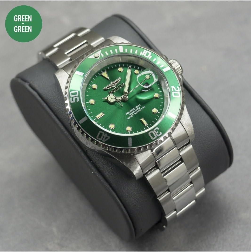 image:imageInvicta Pro Diver Men 40mm Stainless Steel Steel Green dial PC32 Quartz