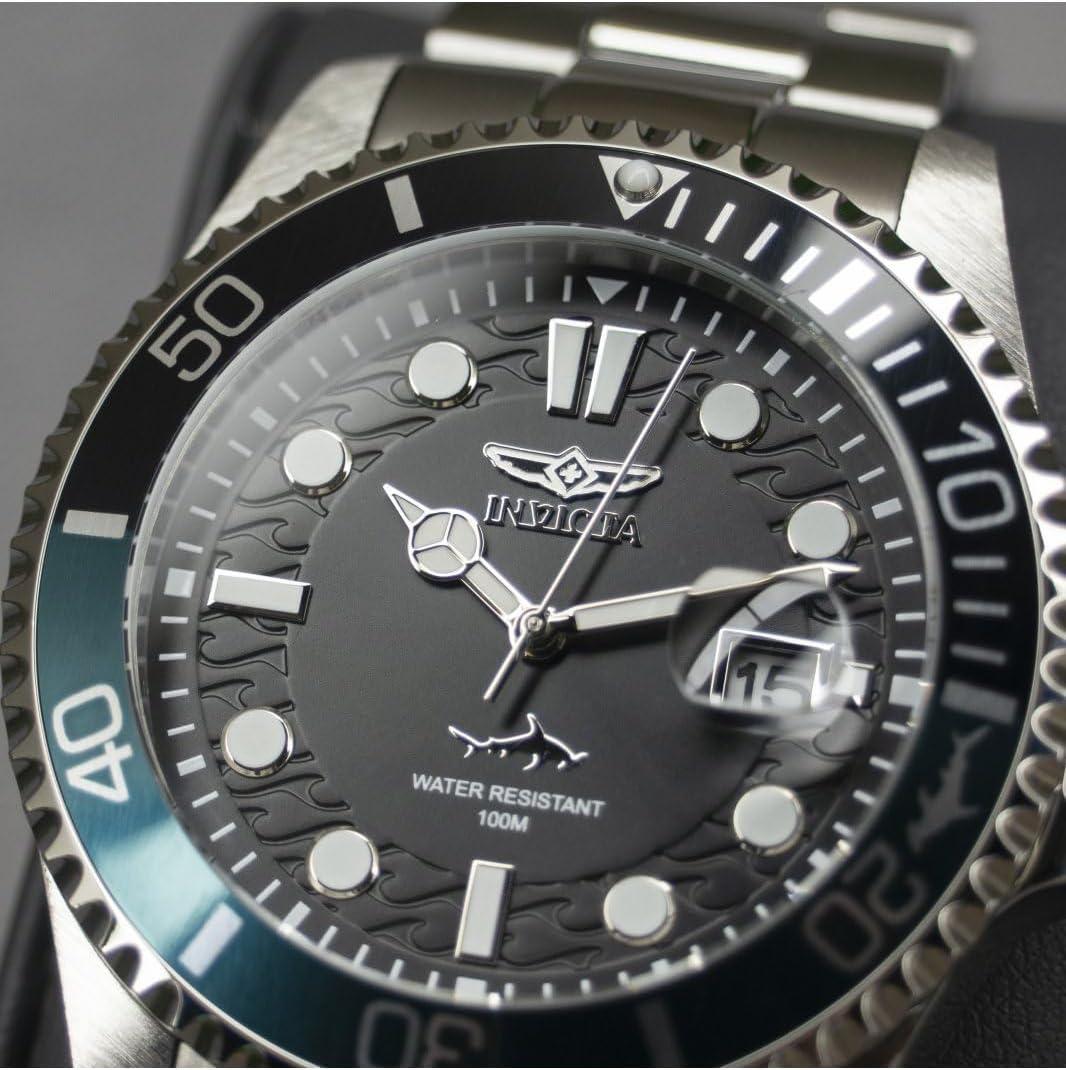 image:imageInvicta Pro Diver Men 43mm Stainless Steel Steel Black dial PC32 Quartz